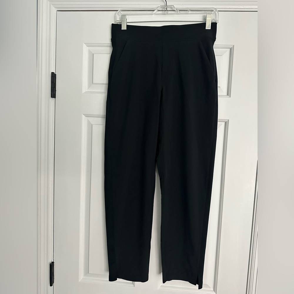 Athleta Brooklyn Mid Rise Ankle Pant Women's 2 Black Travel Athleisure EUC